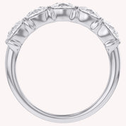 Cushion-Cut Half-Eternity Ring | Lab-Grown Diamond