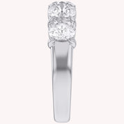 Cushion-Cut Half-Eternity Ring | Lab-Grown Diamond