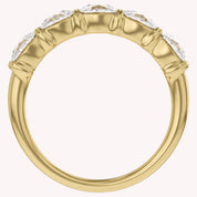 Cushion-Cut Half-Eternity Ring | Lab-Grown Diamond