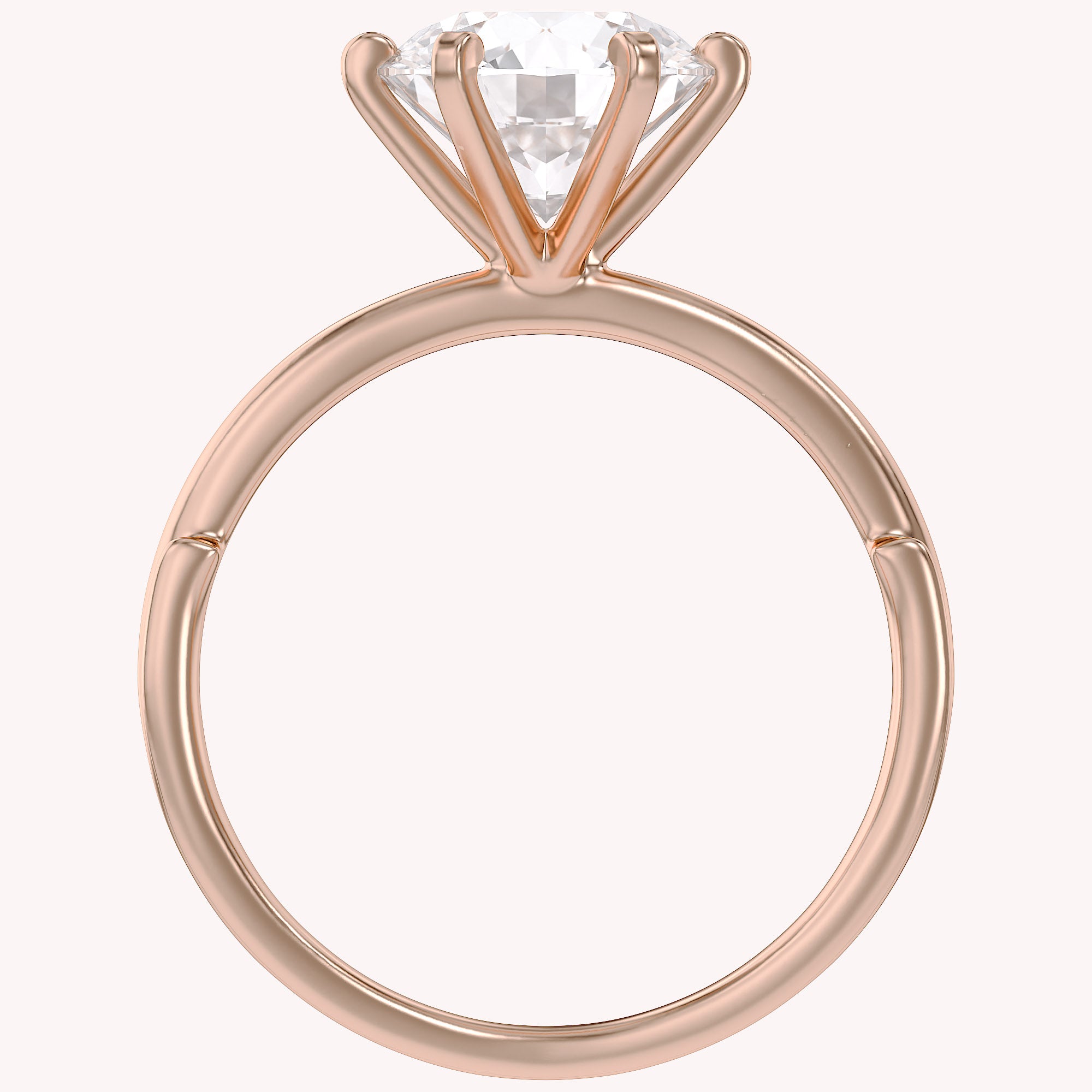 2.30 CT Round Lab Grown Diamond Solitaire Engagement Ring