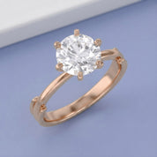 2.30 CT Round Lab Grown Diamond Solitaire Engagement Ring