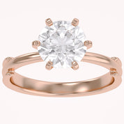 2.30 CT Round Lab Grown Diamond Solitaire Engagement Ring