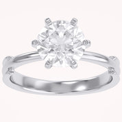 2.30 CT Round Lab Grown Diamond Solitaire Engagement Ring