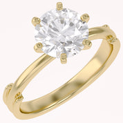 2.30 CT Round Lab Grown Diamond Solitaire Engagement Ring