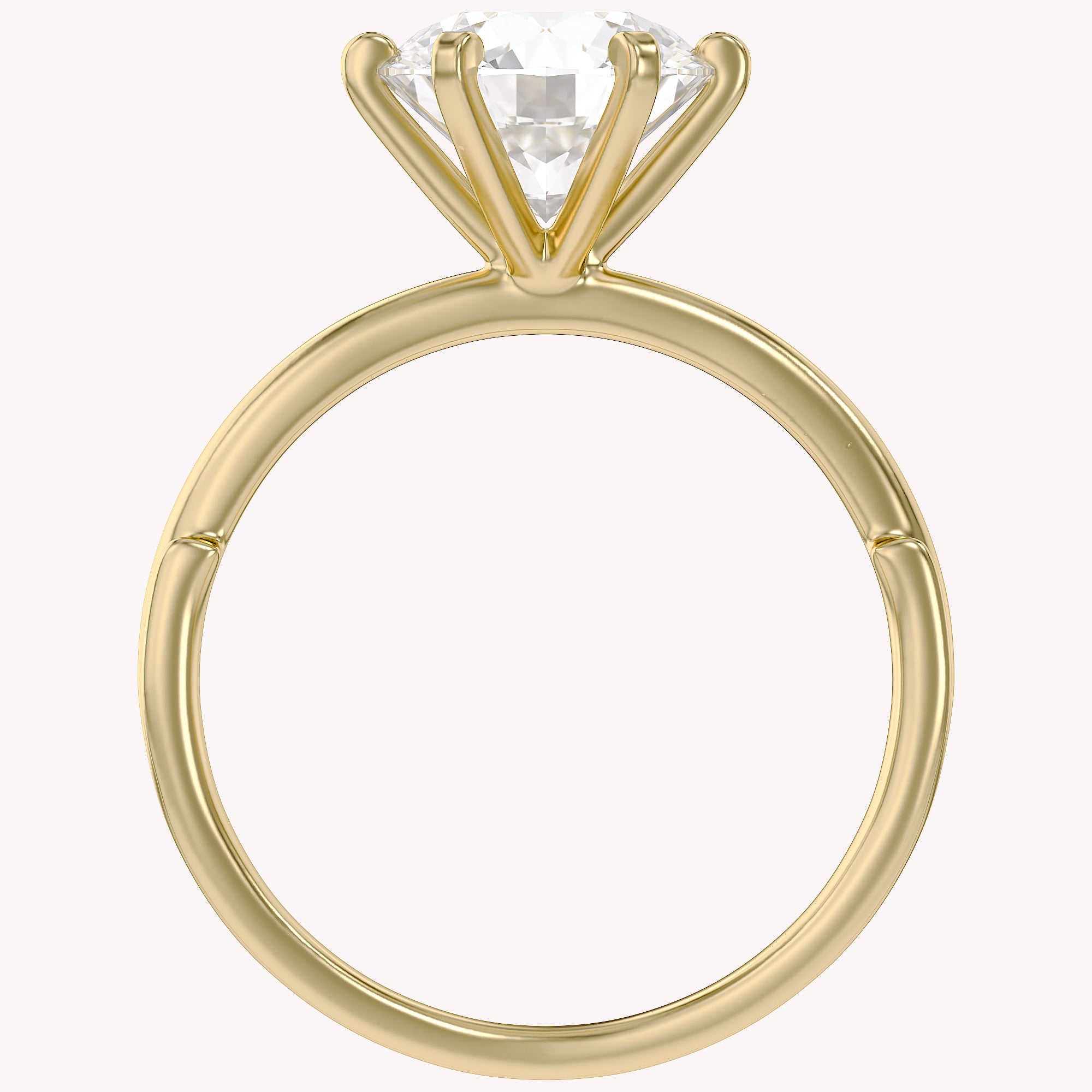 2.30 CT Round Lab Grown Diamond Solitaire Engagement Ring