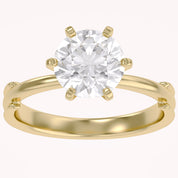 2.30 CT Round Lab Grown Diamond Solitaire Engagement Ring