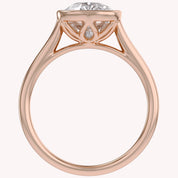 3 CT Cushion Lab Grown Diamond Solitaire Engagement Ring
