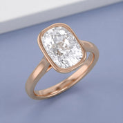 3 CT Cushion Lab Grown Diamond Solitaire Engagement Ring