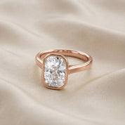 3 CT Cushion Lab Grown Diamond Solitaire Engagement Ring