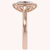 3 CT Cushion Lab Grown Diamond Solitaire Engagement Ring