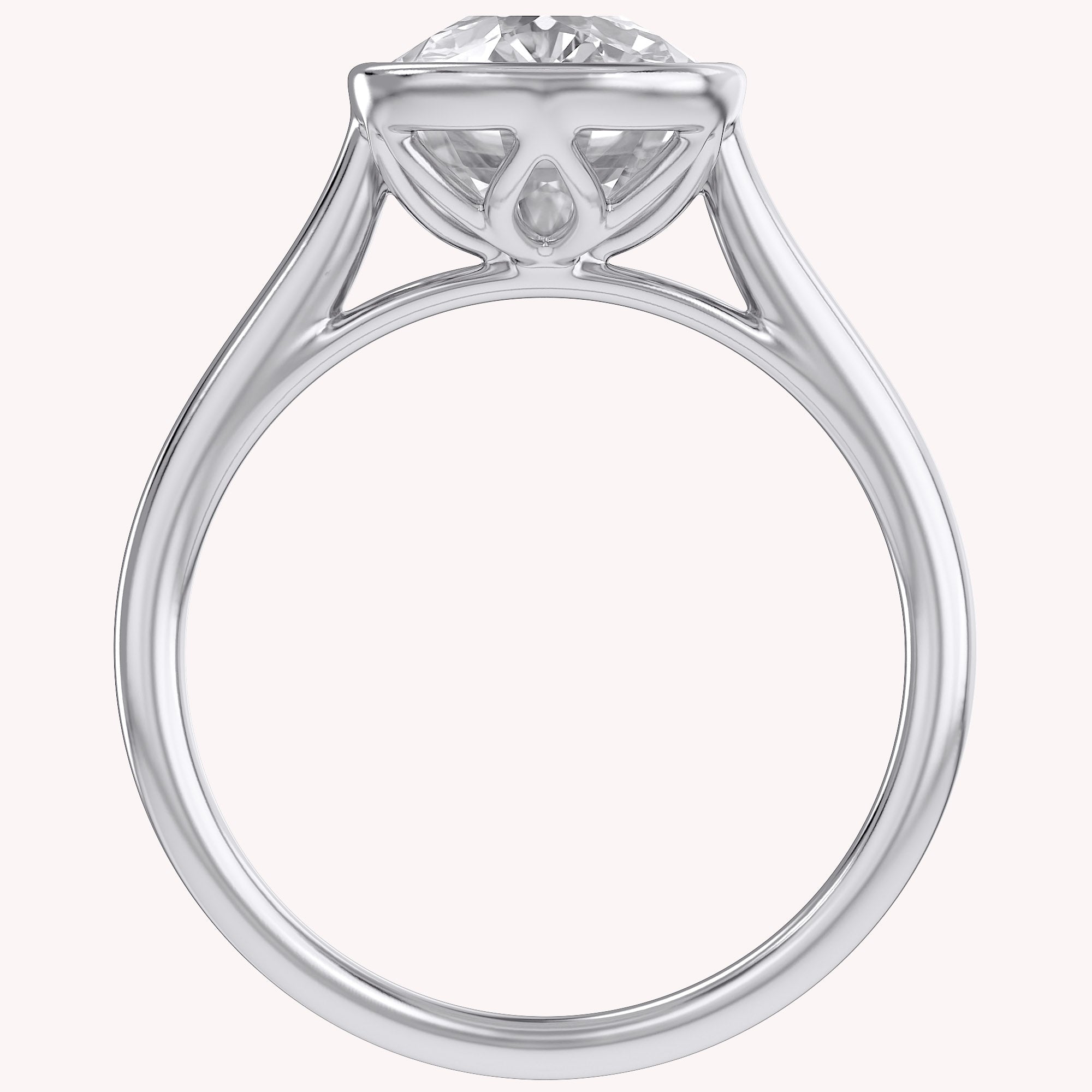 3 CT Cushion Lab Grown Diamond Solitaire Engagement Ring