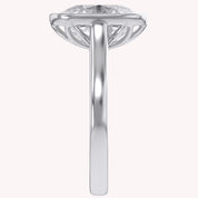 3 CT Cushion Lab Grown Diamond Solitaire Engagement Ring
