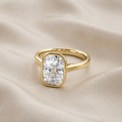 3 CT Cushion Lab Grown Diamond Solitaire Engagement Ring