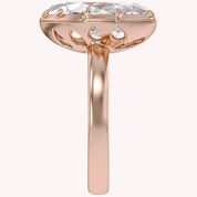 6CT Marquise Shape Lab Grown Diamond Solitaire Georgian Style Engagement Ring