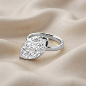 6CT Marquise Shape Lab Grown Diamond Solitaire Georgian Style Engagement Ring