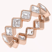 Asscher-Cut Full-Eternity Ring | Lab-Grown Diamond