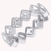 Asscher-Cut Full-Eternity Ring | Lab-Grown Diamond