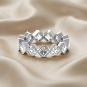 Asscher-Cut Full-Eternity Ring | Lab-Grown Diamond