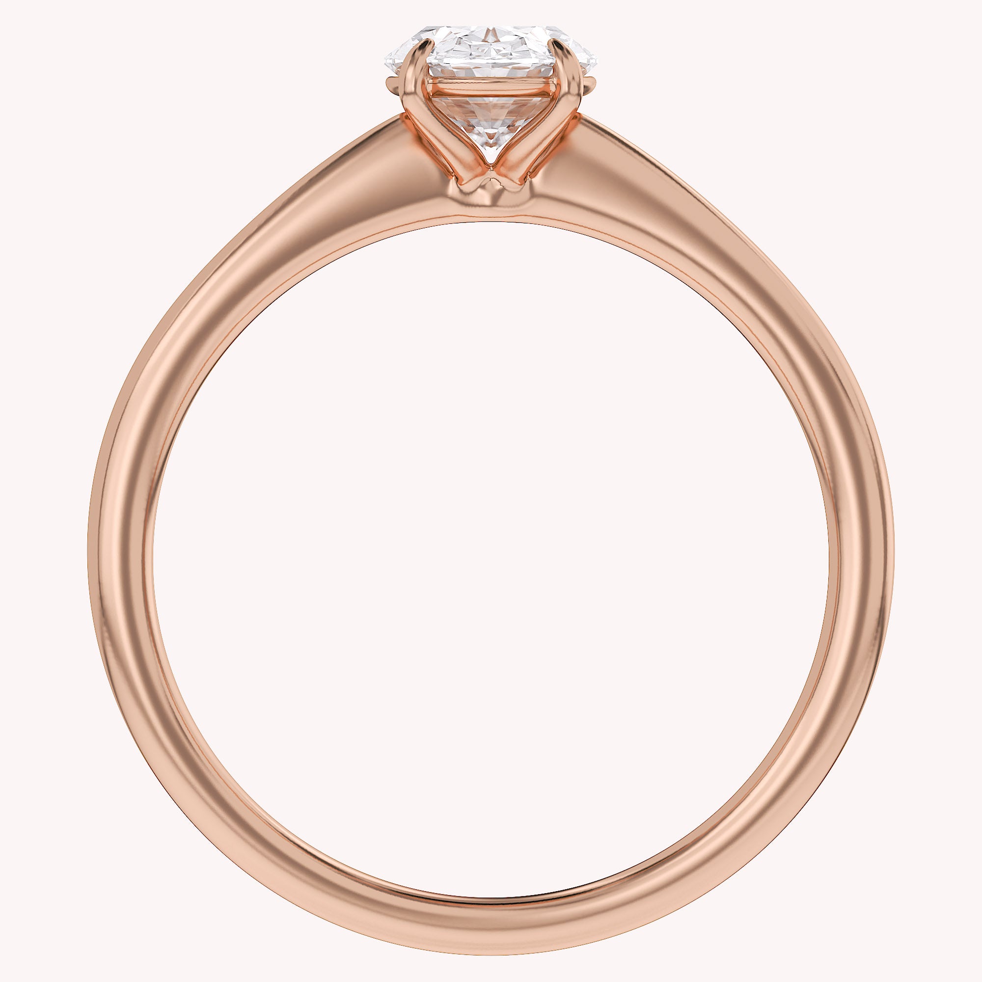 Oval-Cut Solitaire Engagement Ring | Lab-Grown Diamond