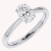 Oval-Cut Solitaire Engagement Ring | Lab-Grown Diamond