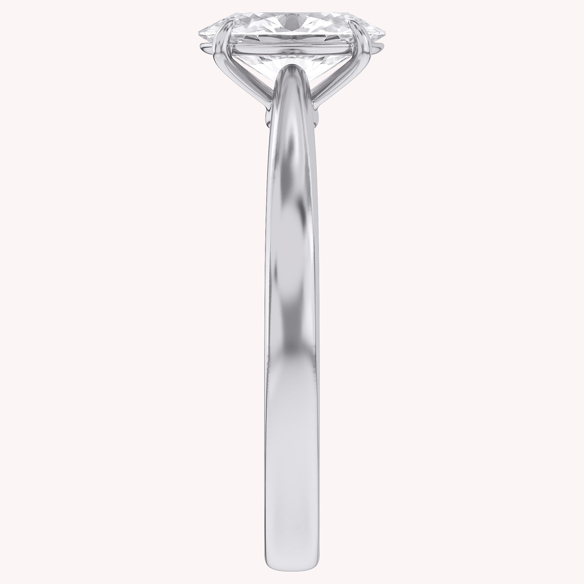 Oval-Cut Solitaire Engagement Ring | Lab-Grown Diamond