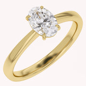 Oval-Cut Solitaire Engagement Ring | Lab-Grown Diamond