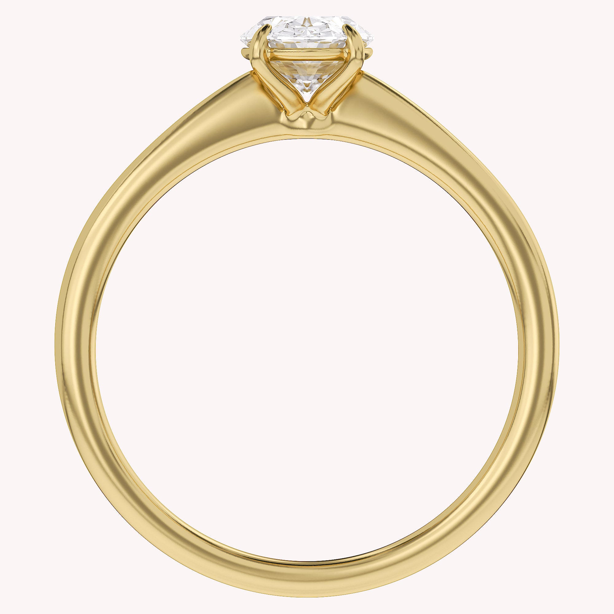 Oval-Cut Solitaire Engagement Ring | Lab-Grown Diamond