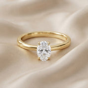 Oval-Cut Solitaire Engagement Ring | Lab-Grown Diamond