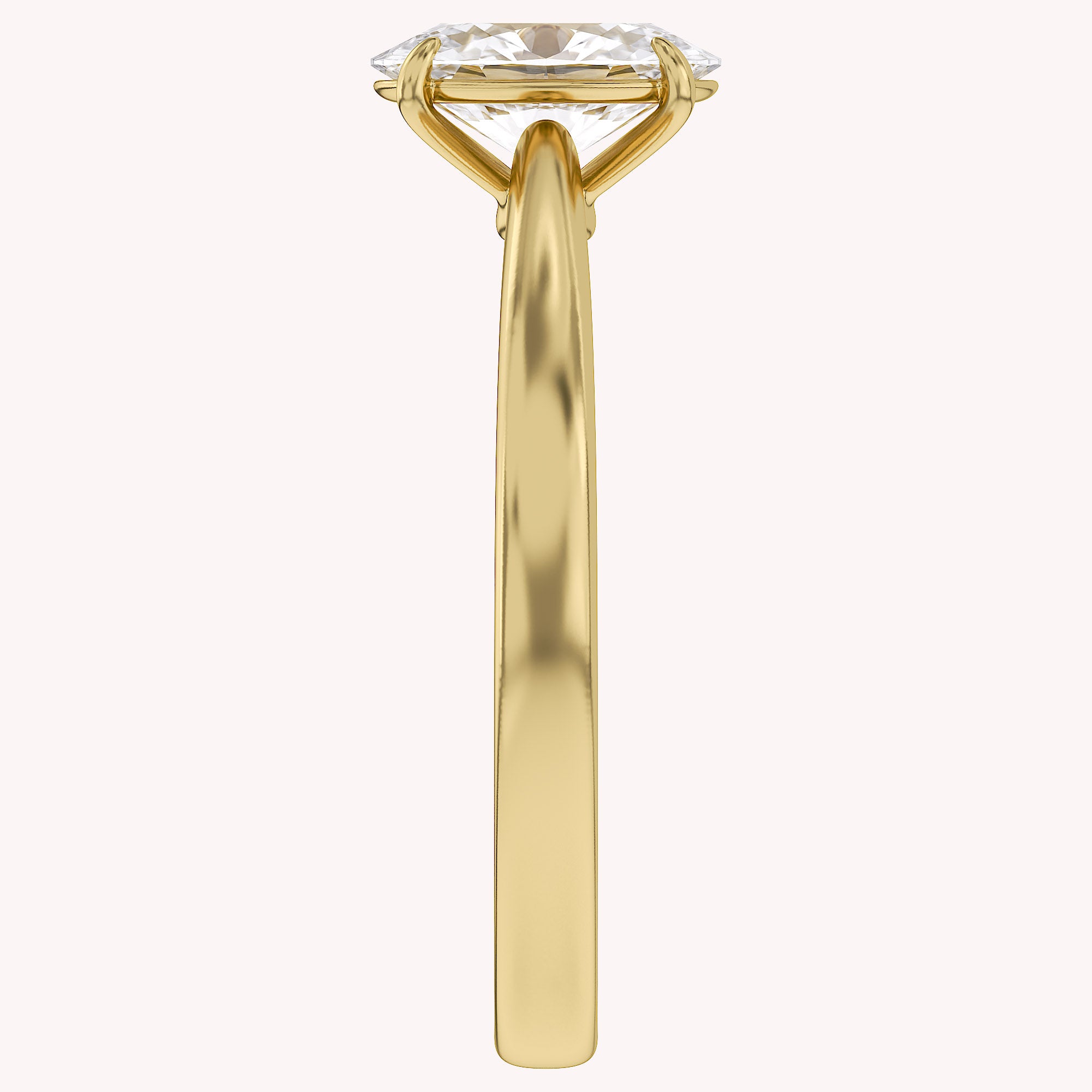 Oval-Cut Solitaire Engagement Ring | Lab-Grown Diamond
