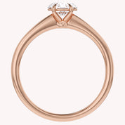 Solitaire Engagement Ring Round Cut Lab Grown Diamond