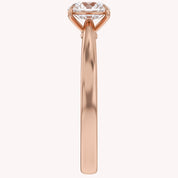 Solitaire Engagement Ring Round Cut Lab Grown Diamond