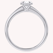 Solitaire Engagement Ring Round Cut Lab Grown Diamond
