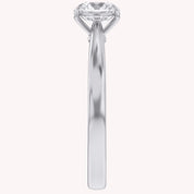 Solitaire Engagement Ring Round Cut Lab Grown Diamond