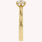 Solitaire Engagement Ring Round Cut Lab Grown Diamond