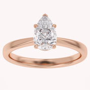 Pear-Cut Solitaire Engagement Ring | Lab-Grown Diamond