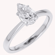 Pear-Cut Solitaire Engagement Ring | Lab-Grown Diamond