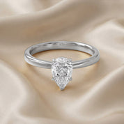 Pear-Cut Solitaire Engagement Ring | Lab-Grown Diamond