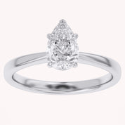 Pear-Cut Solitaire Engagement Ring | Lab-Grown Diamond