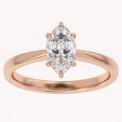 Marquise-Cut Solitaire Engagement Ring | Lab-Grown Diamond