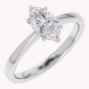 Marquise-Cut Solitaire Engagement Ring | Lab-Grown Diamond