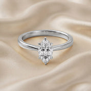 Marquise-Cut Solitaire Engagement Ring | Lab-Grown Diamond