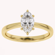 Marquise-Cut Solitaire Engagement Ring | Lab-Grown Diamond