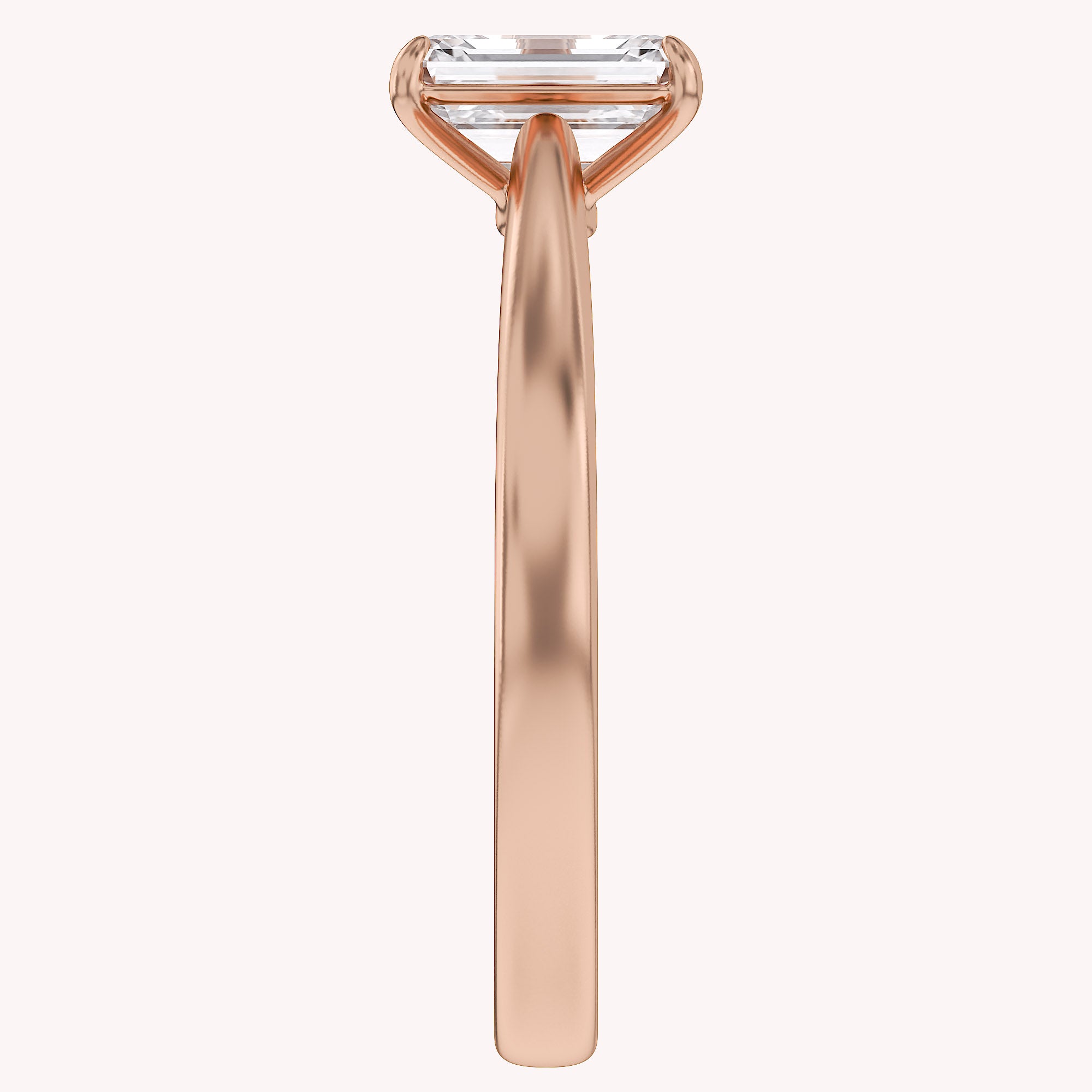 Emerald-Cut Solitaire Engagement Ring | Lab-Grown Diamond