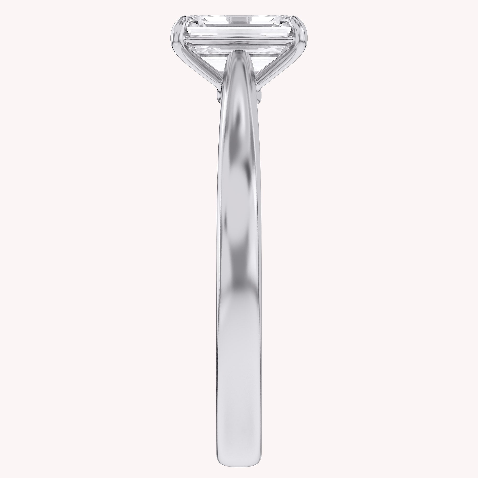 Emerald-Cut Solitaire Engagement Ring | Lab-Grown Diamond