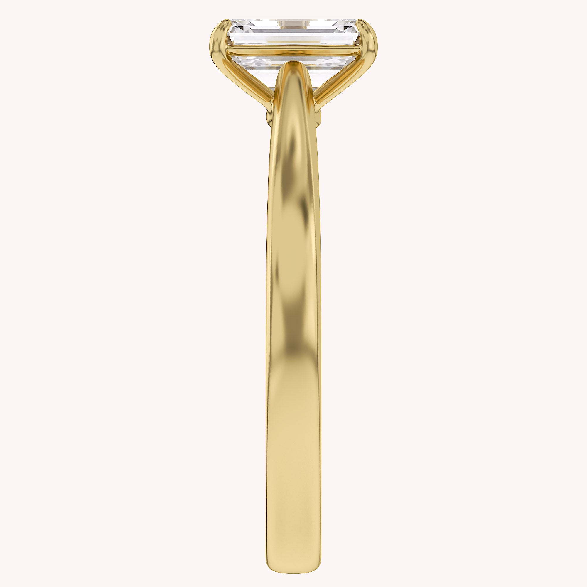 Emerald-Cut Solitaire Engagement Ring | Lab-Grown Diamond