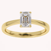 Emerald-Cut Solitaire Engagement Ring | Lab-Grown Diamond