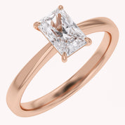 Radiant-Cut Solitaire Engagement Ring | Lab-Grown Diamond