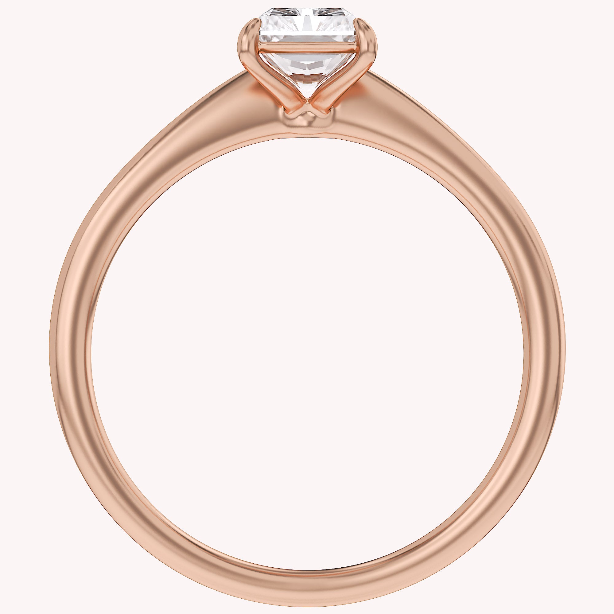 Radiant-Cut Solitaire Engagement Ring | Lab-Grown Diamond