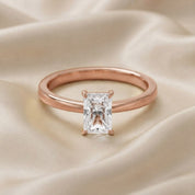 Radiant-Cut Solitaire Engagement Ring | Lab-Grown Diamond