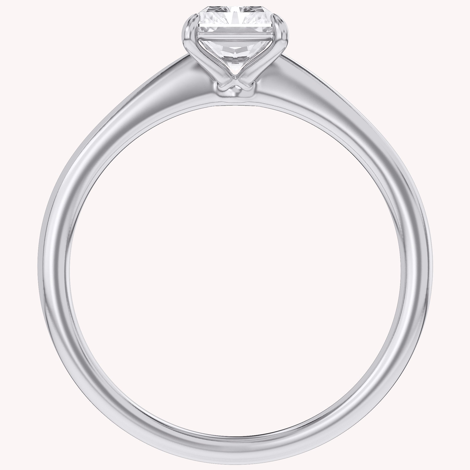 Radiant-Cut Solitaire Engagement Ring | Lab-Grown Diamond